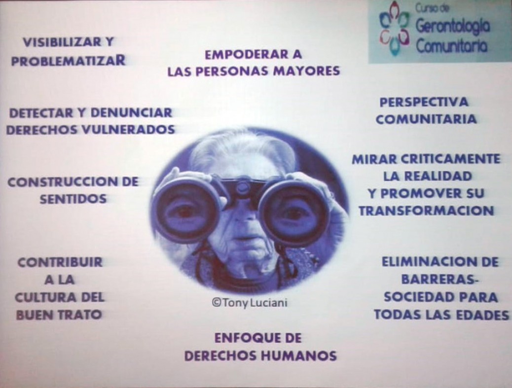 Finalizó el Curso de Gerontología Comunitaria