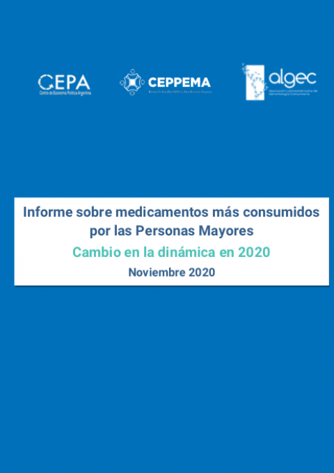 Nuevo Informe 2020 sobre los medicamentos más consumidos por las personas mayores en Argentina