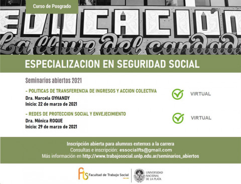Curso de Posgrado: Especialización en Seguridad Social
